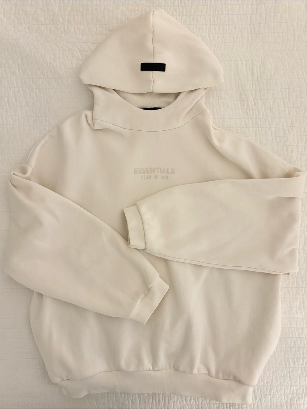 Fear of God Essentials Cloud Dancer Hoodie